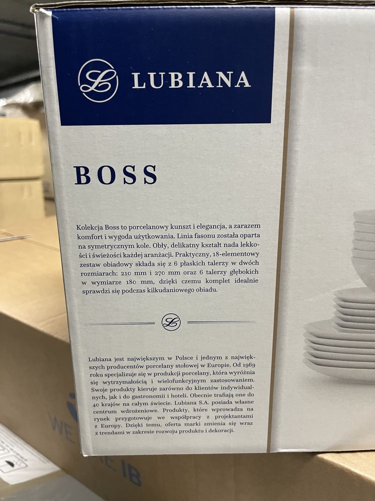 LUBIANA BOSS serwis obiadowy 18 elementów