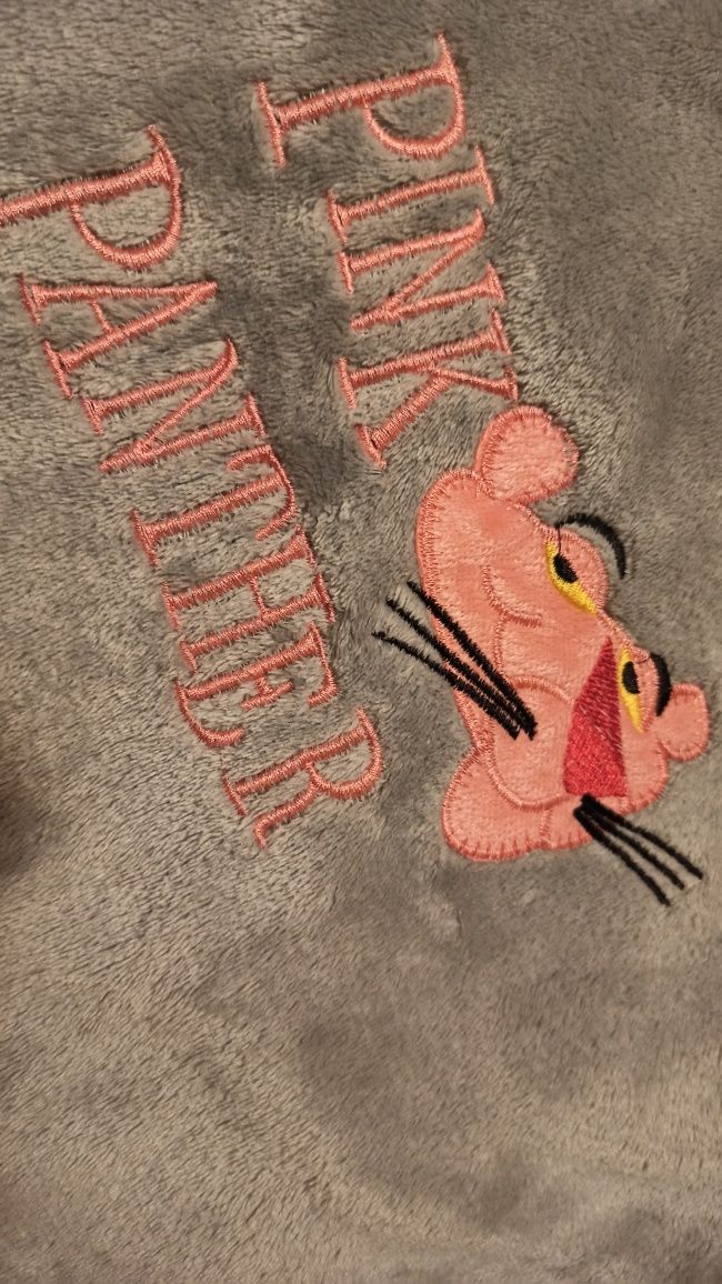 Piżama puszysta soft plusz M 38 milusia dres Różowa pantera
