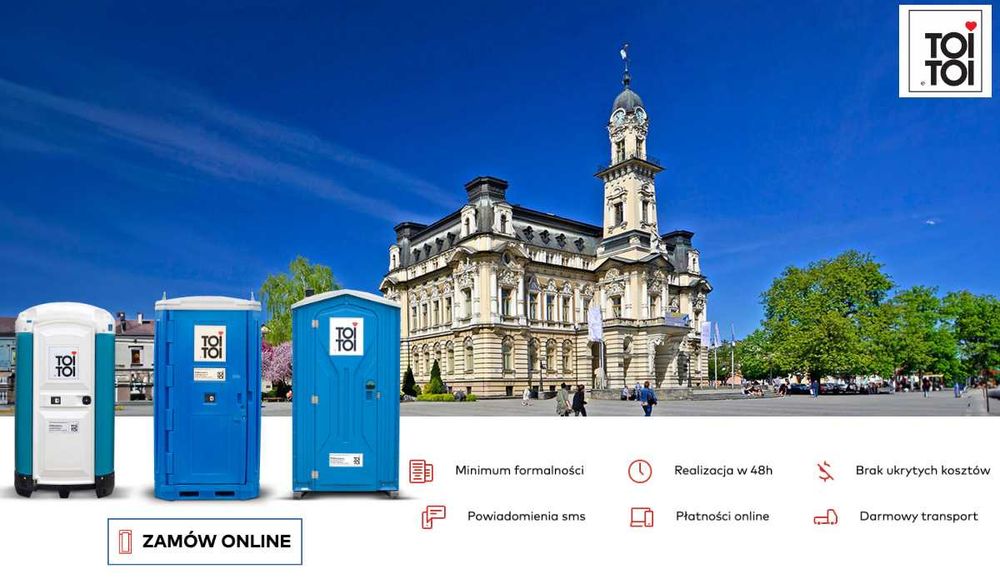 Toaleta przenośna TOI TOI wynajem toalety serwis toalet wc na budowę