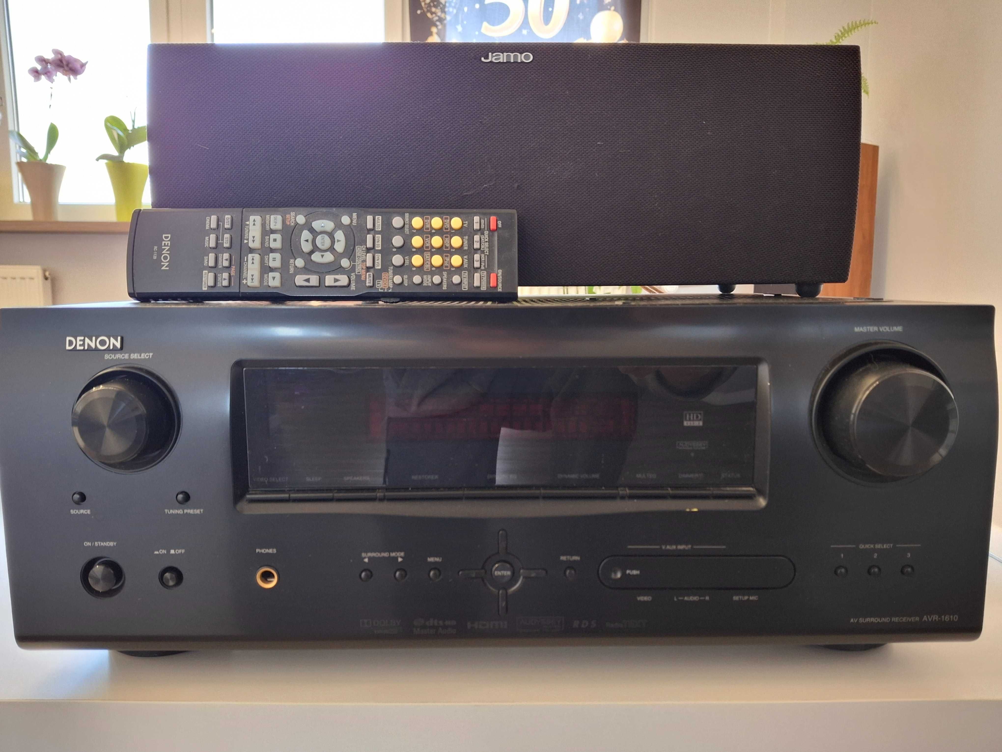 Denon AVR-1610 z zestawem 5 głośników Jamo - kino domowe 5.1