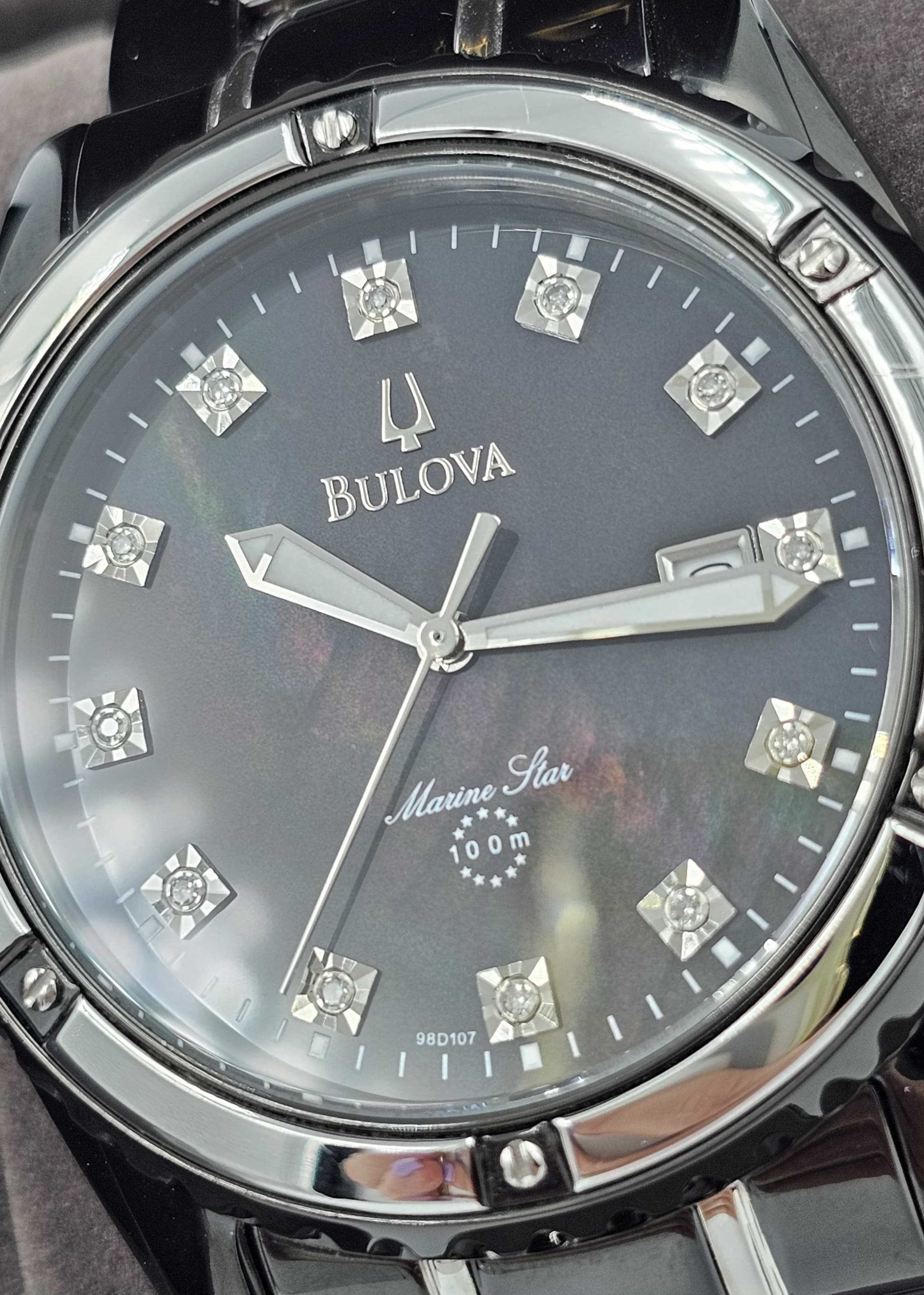 Bulova Marine Star 98D107 !DIAMENTY! masa perłowa! cena reg. 1890 PLN