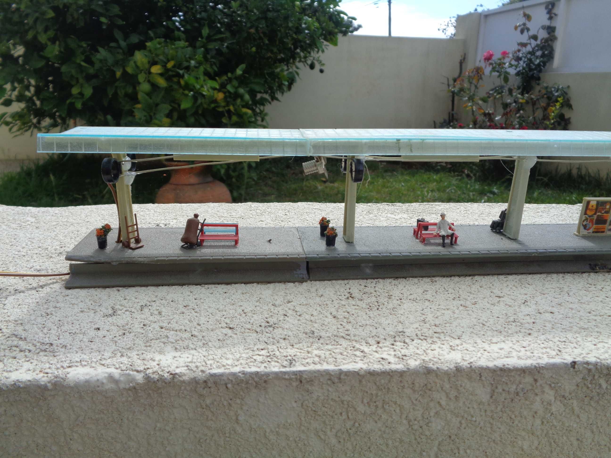 1:87 Plataforma de estação de comboio para passageiros