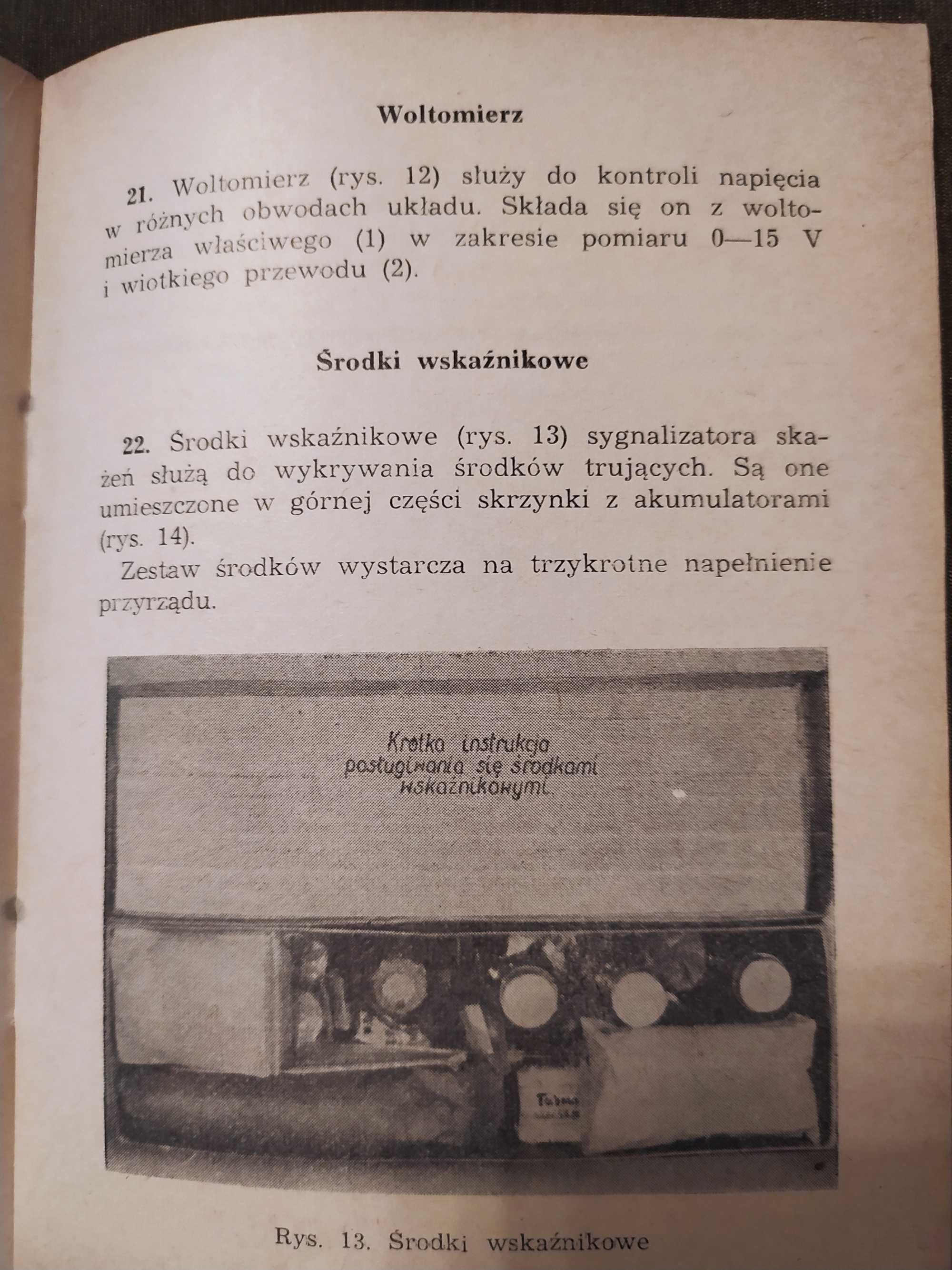 Instrukcja Wojsk Chemicznych Automatyczny Sygnalizator Skażeń GSP-1