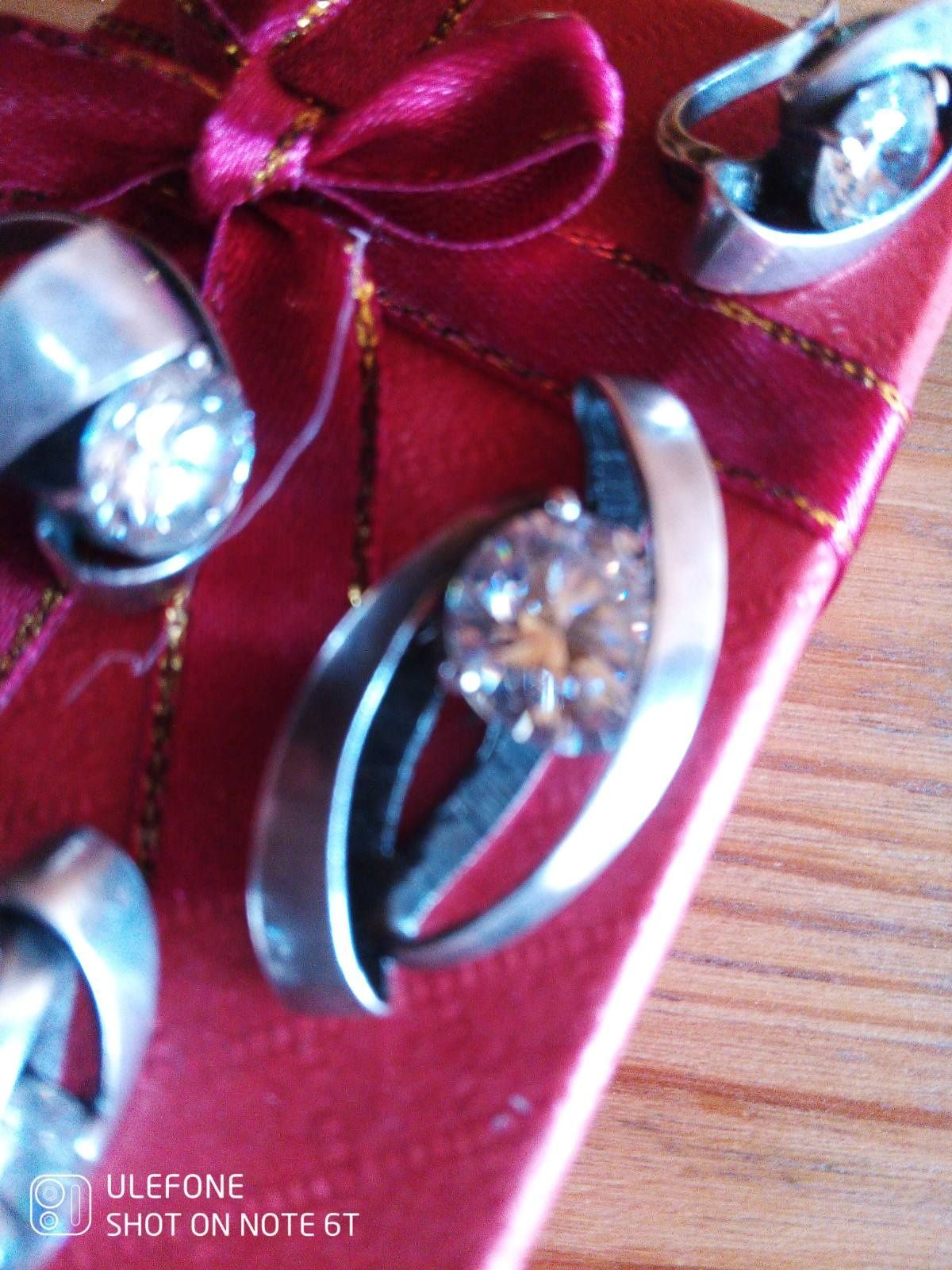 Срібний набір 925, кулон, сережки, перстень, кубічний циркон сяє