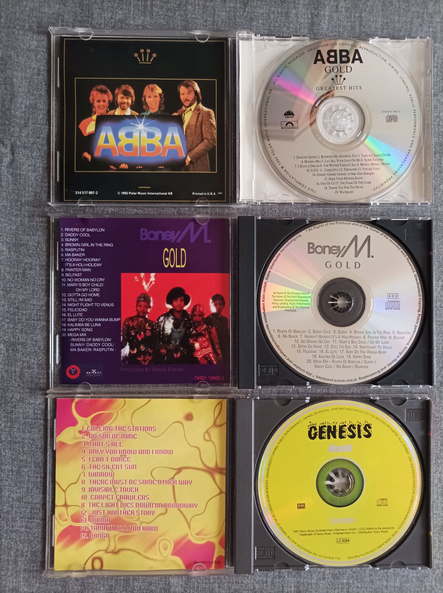 18 - Boney M , ABBA, Genesis - GOLD - 3 x CD