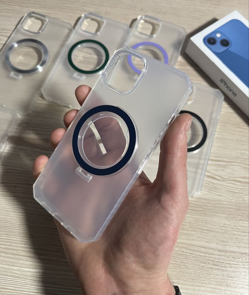 Чехол IPhone 13/14 Противоударный+Подставка MagSafe