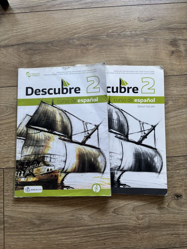 Podręcznik i zeszyt ćwiczeń do Descubre 2