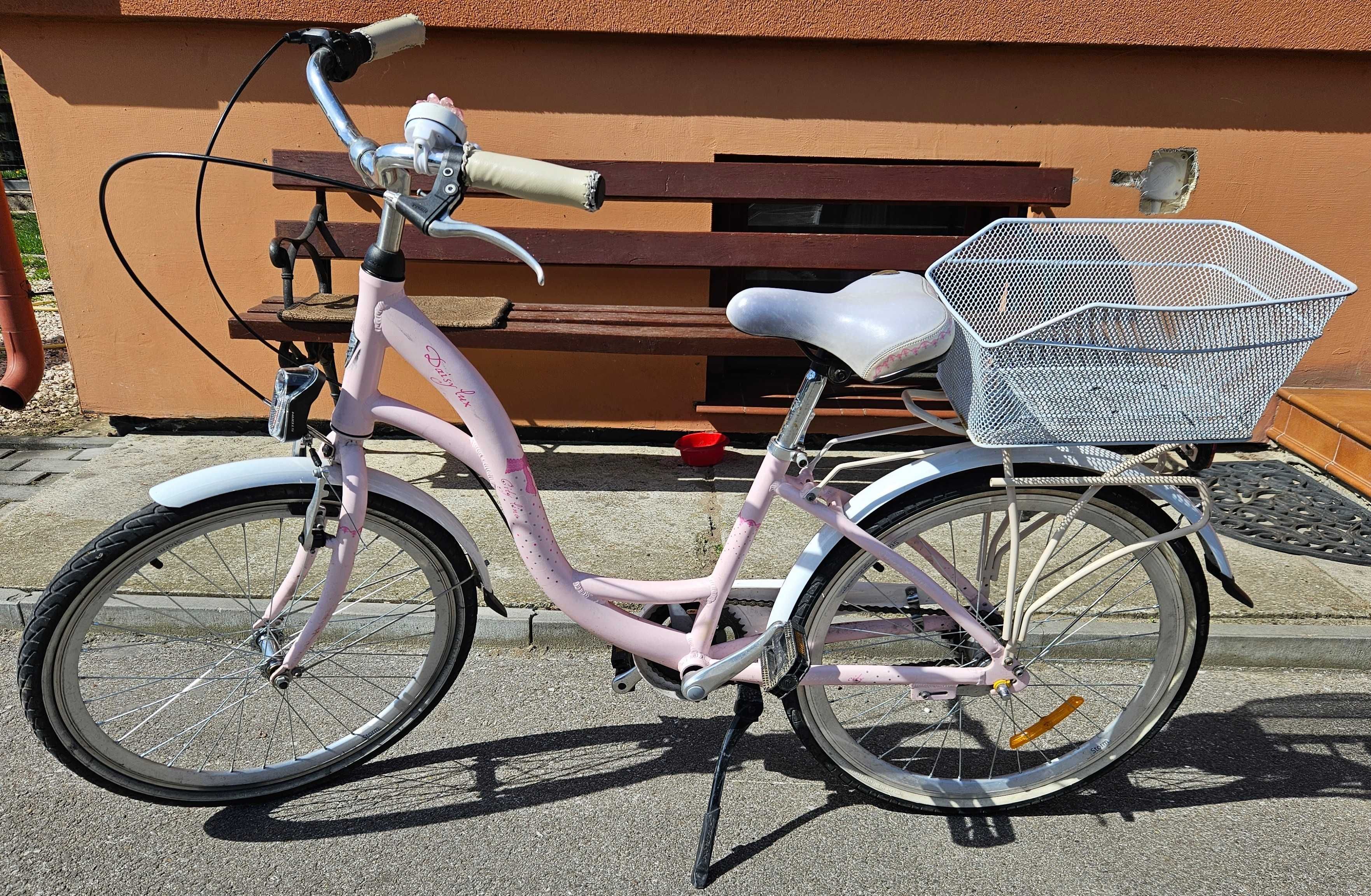 Daisy lux rower miejski dzieciecy kola 24 lekki aluminiowy damski