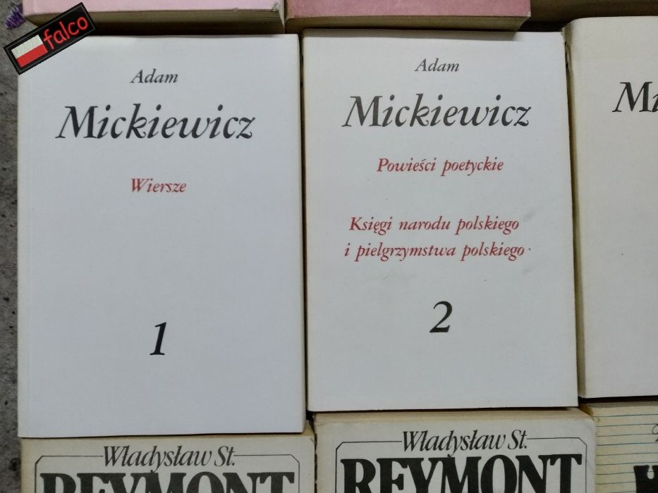 4x Mickiewicz Pan Tadeusz Wiersze Księgi narodu poezja powieści dramat