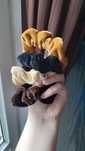 Gumki do włosów scrunchie zestaw komplet welurowe 5sztuk