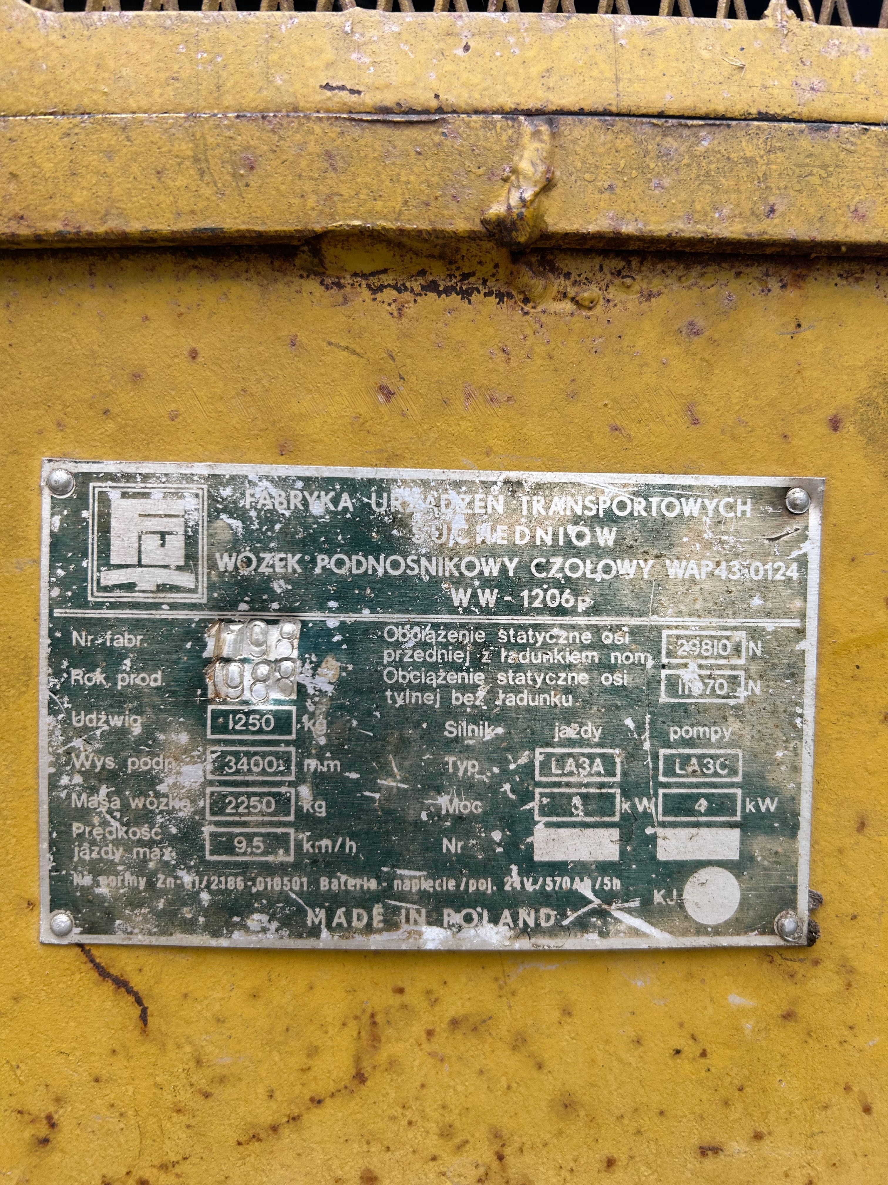 Wózek widłowy elektryczny Suchedniow