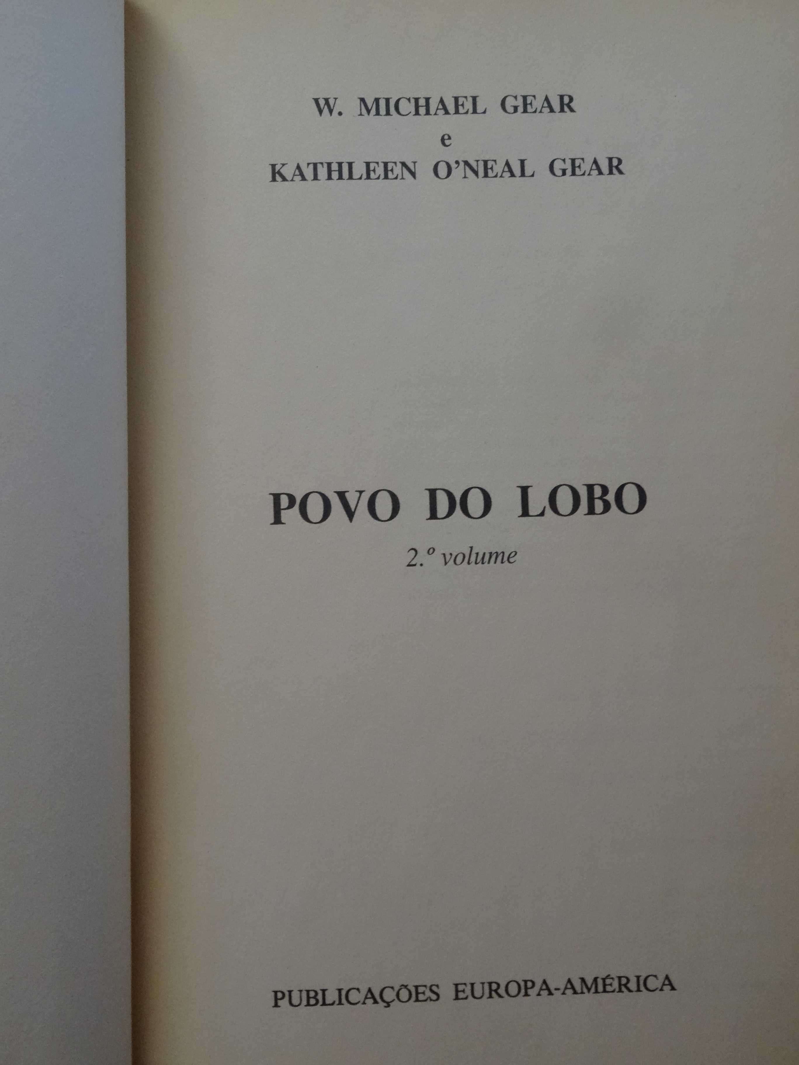 Povo do Lobo de W. Michael Gear e Kathleen O' Neal Gear - 2 Volumes