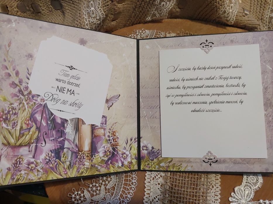 Album i kartka ręcznie robiona