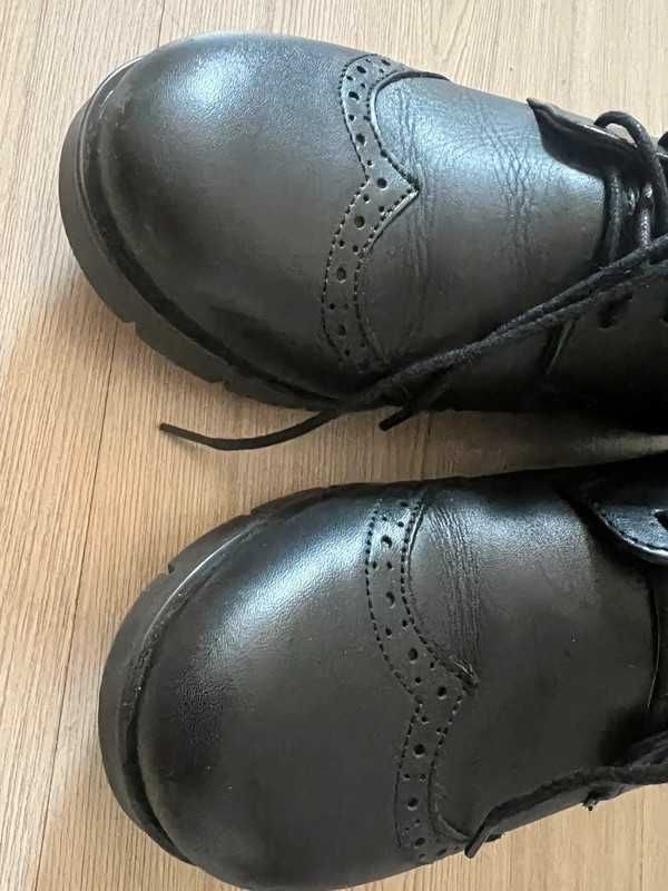 Buty skórzane Kampa czarne 37 jak nowe