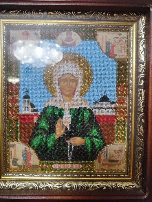 Вышивка бисером Матрона икона