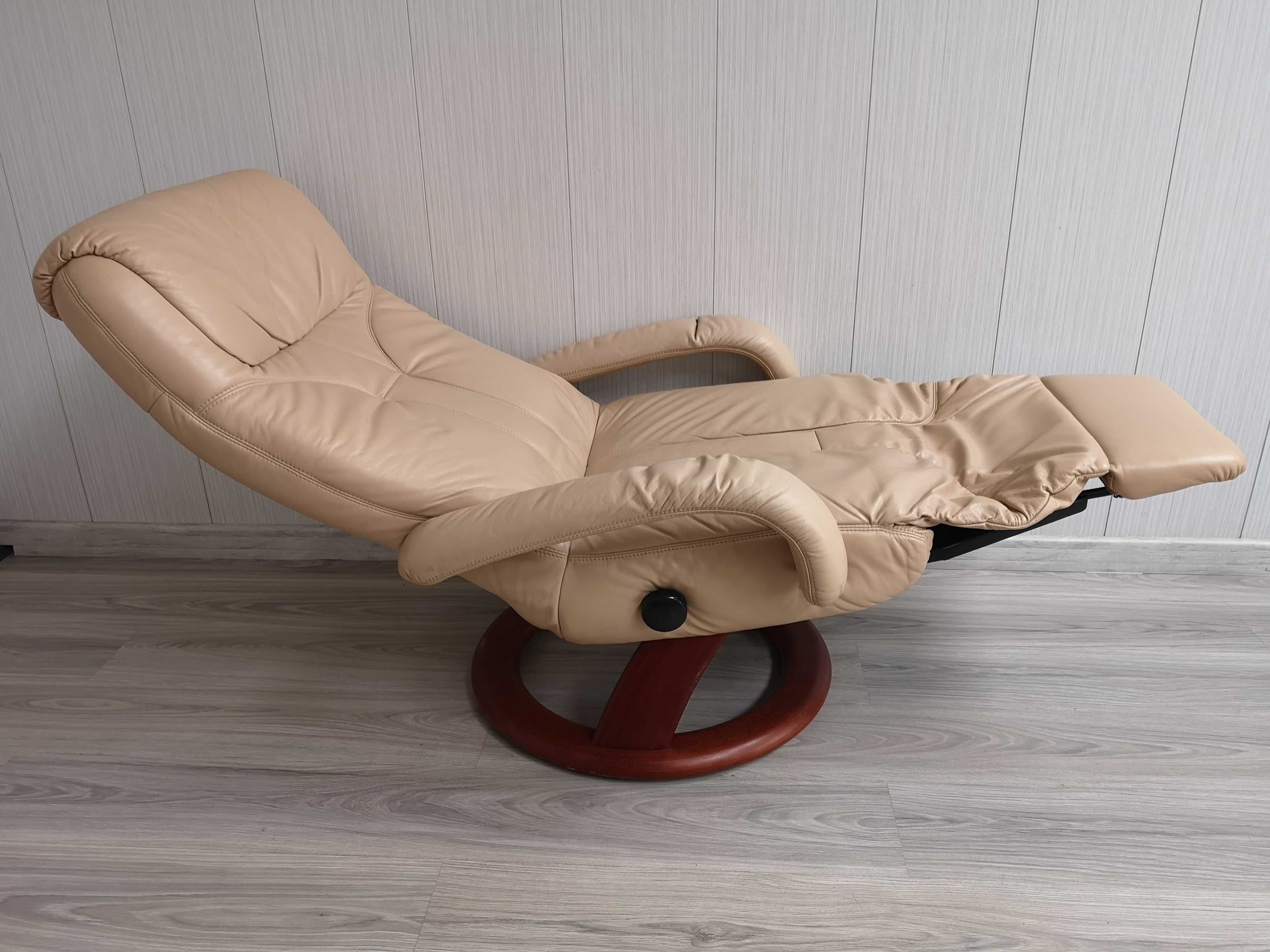 Fotel rozkładany cosyform elastoform skóra szeroki