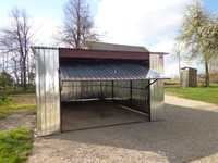 Garaż blaszany 4x5 z bramą uchylną ocynk Dostawa Montaż kujaw-pomor