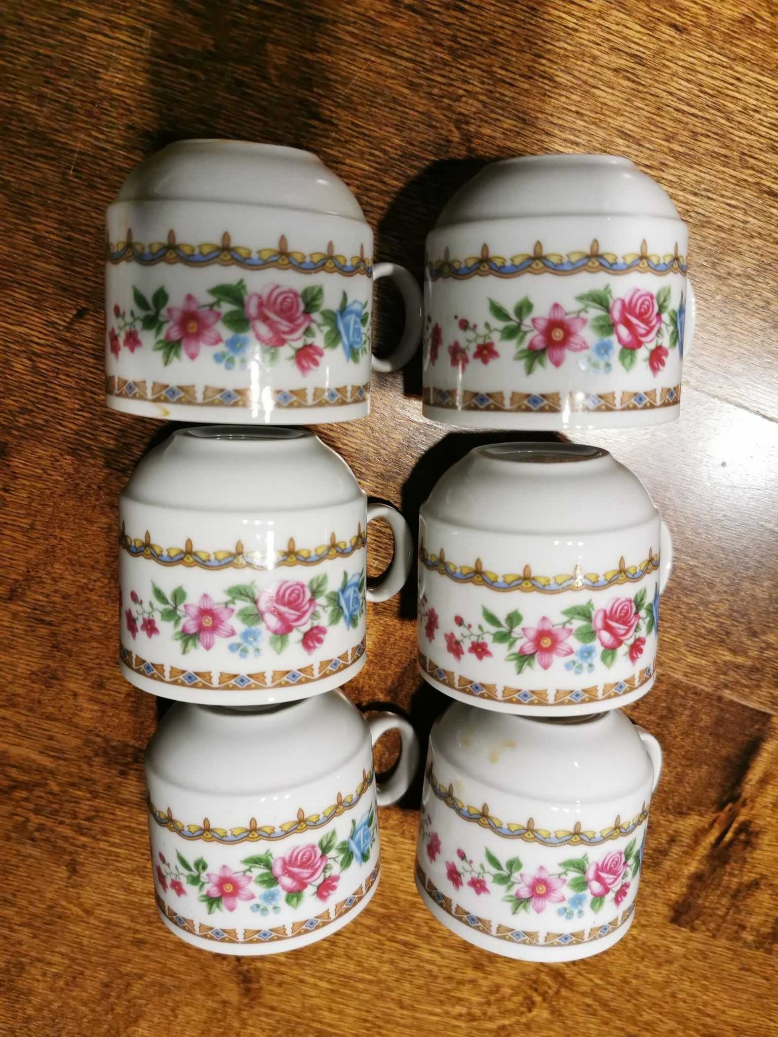 Kubeczki ,Kubki z uchem do kawy, herbaty zestaw Kubków Espresso 6szt