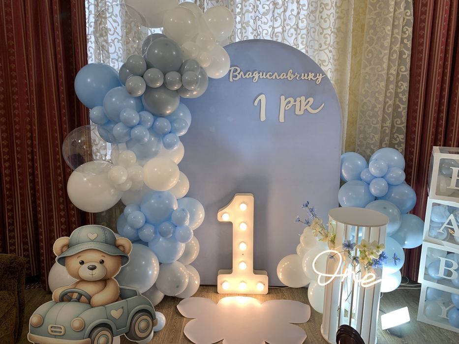 Оренда фотозон на годик/ хрещення/ день народження / прокат фотозон