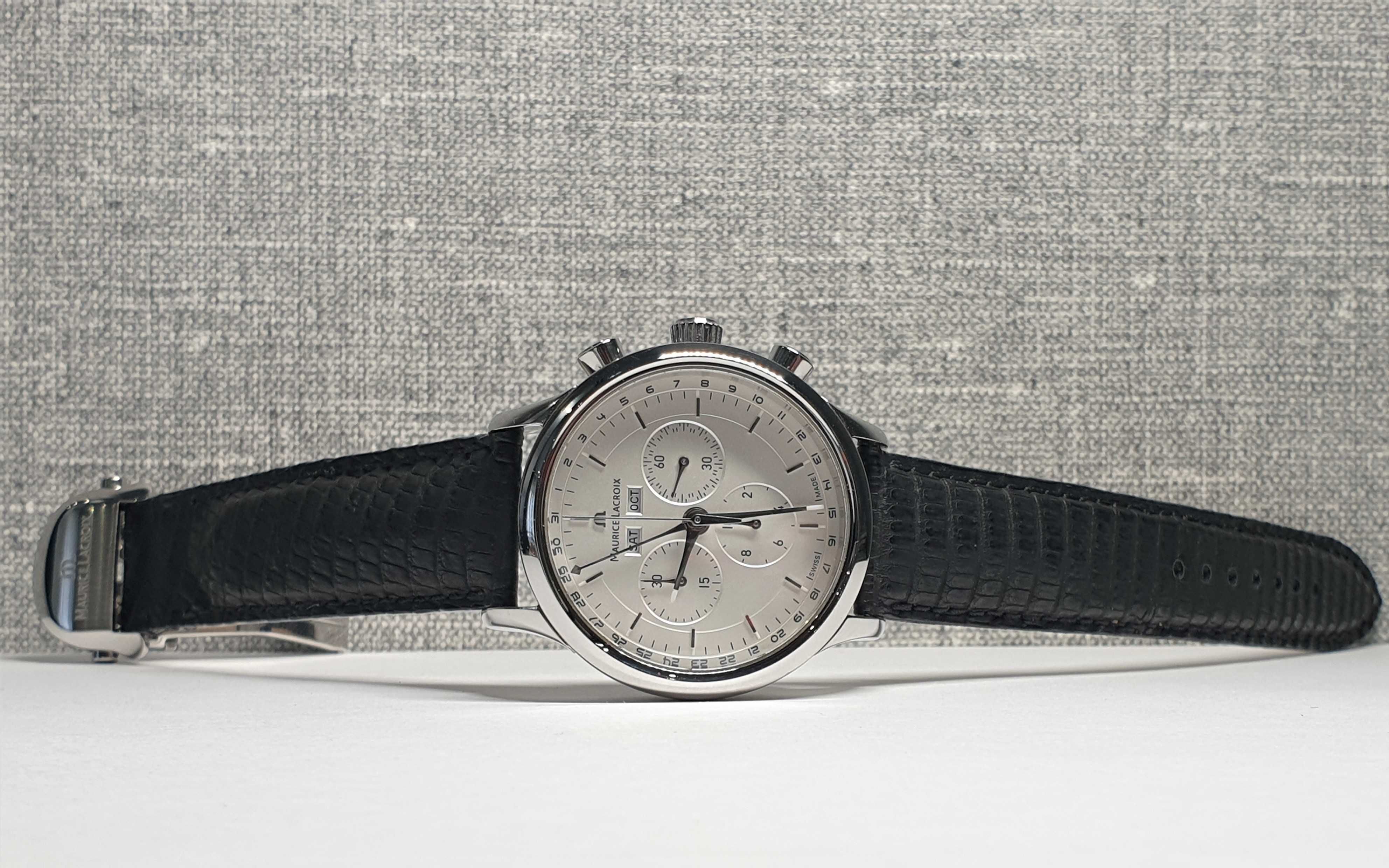 Чоловічий годинник часы Maurice Lacroix LC1008-SS001-130 Chronogr 40mm