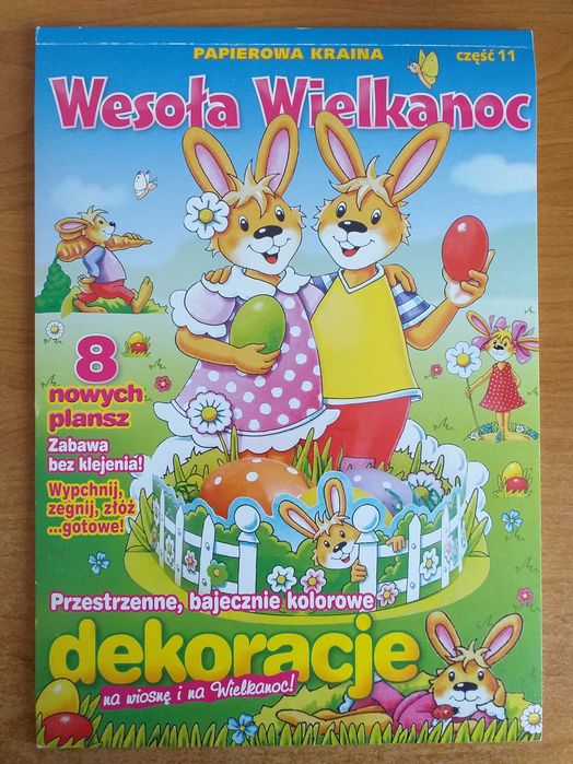 Wielkanocne dekoracje z kartonu - wycinanki dla dzieci