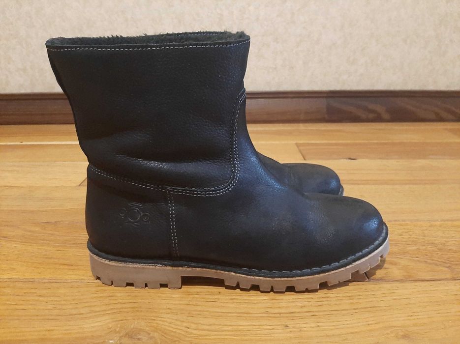 Женские ботинки угги ECCO из натурального нубука