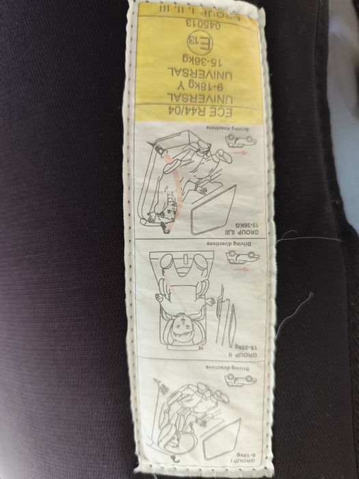 Cadeirinha Auto Grupo 1, 2 e 3