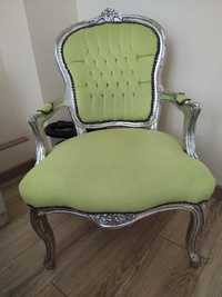 Fotel w kolorze limonkowym