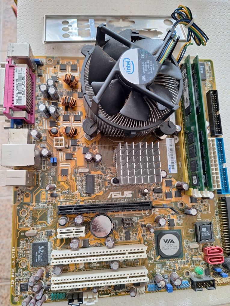 Board processador cooler e memórias