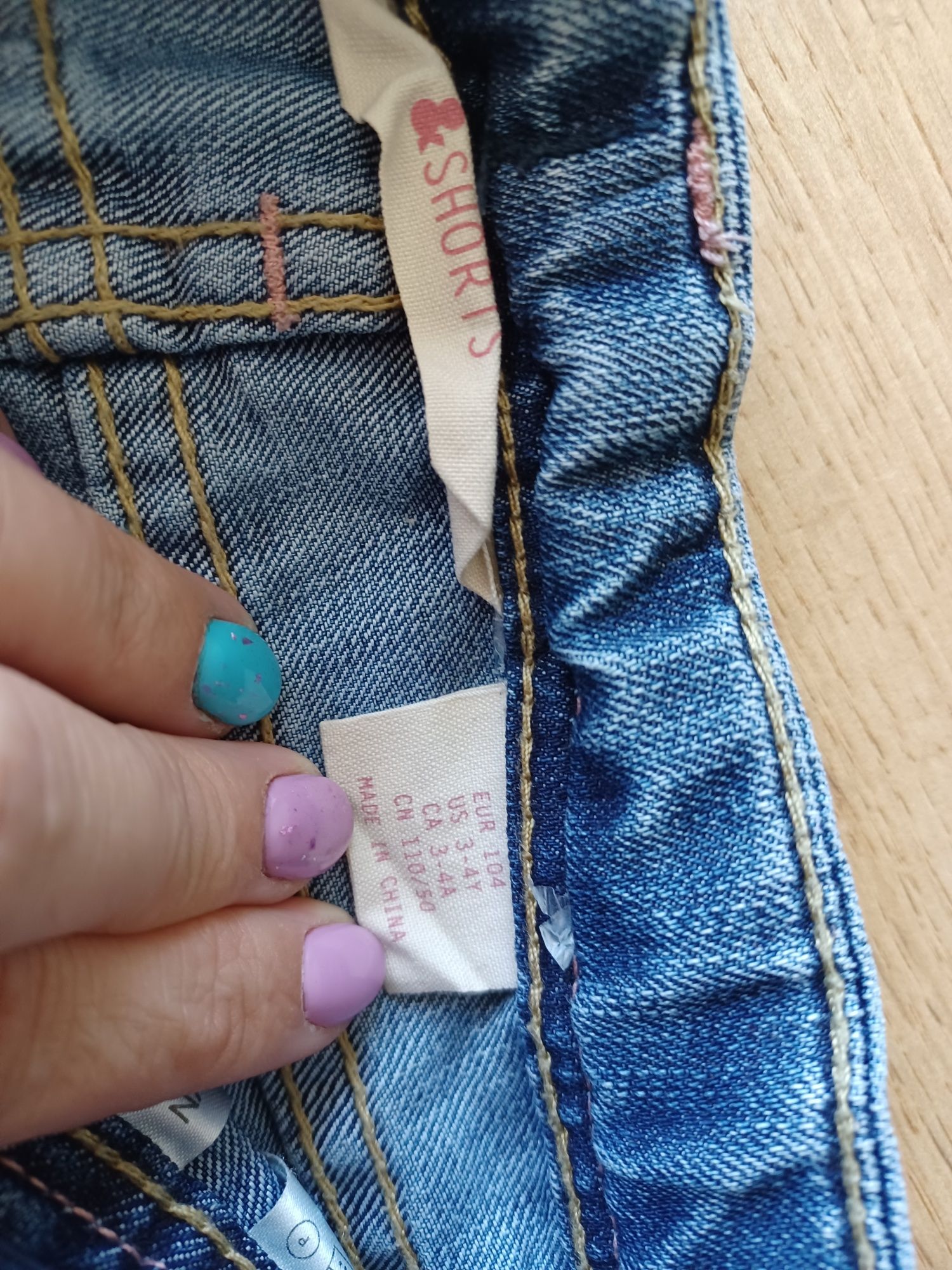 Spodenki jeansy 104