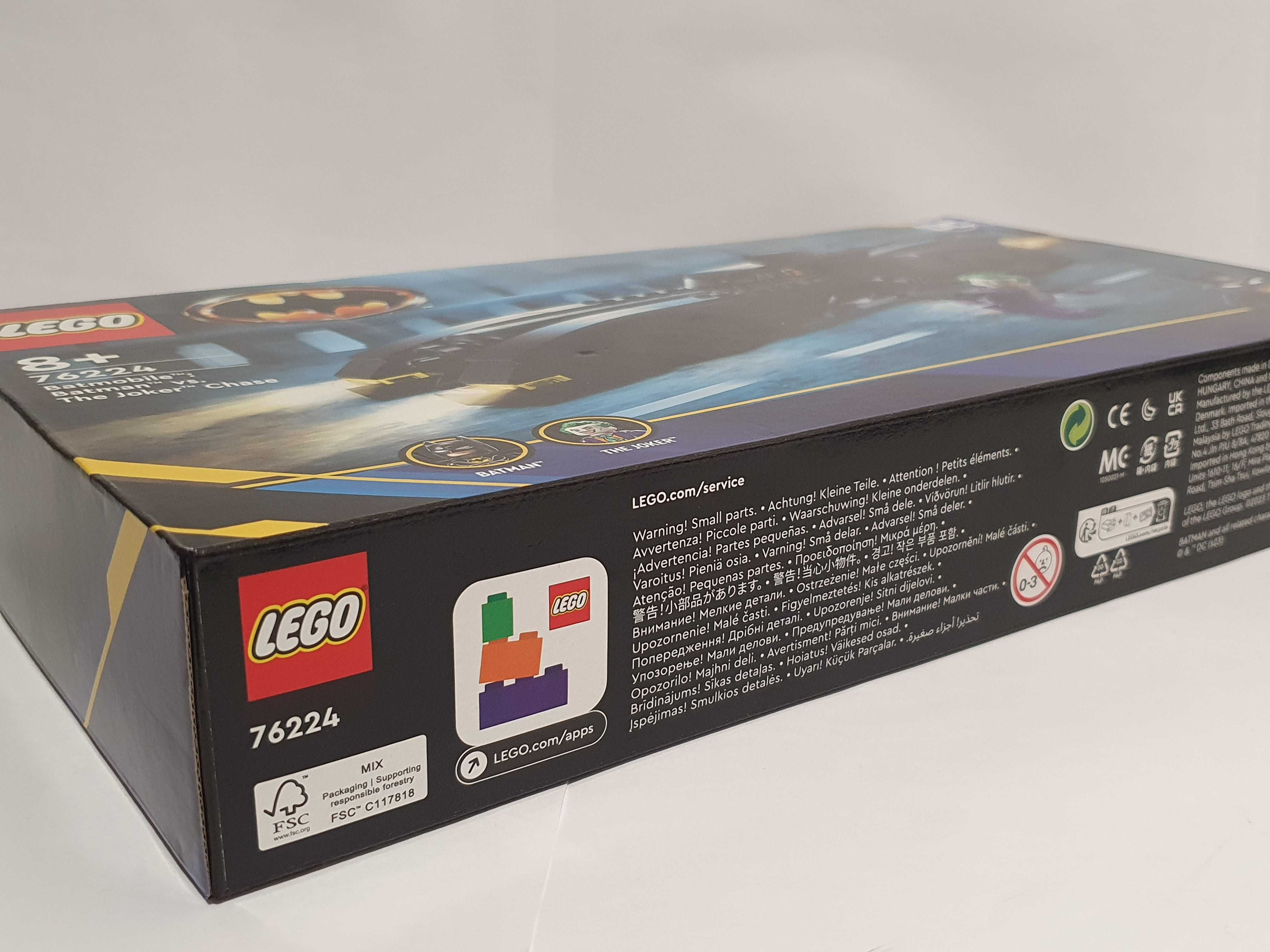 Zestaw LEGO 76224 Batmobil samochod+ Batman +Joker Nowy 438el