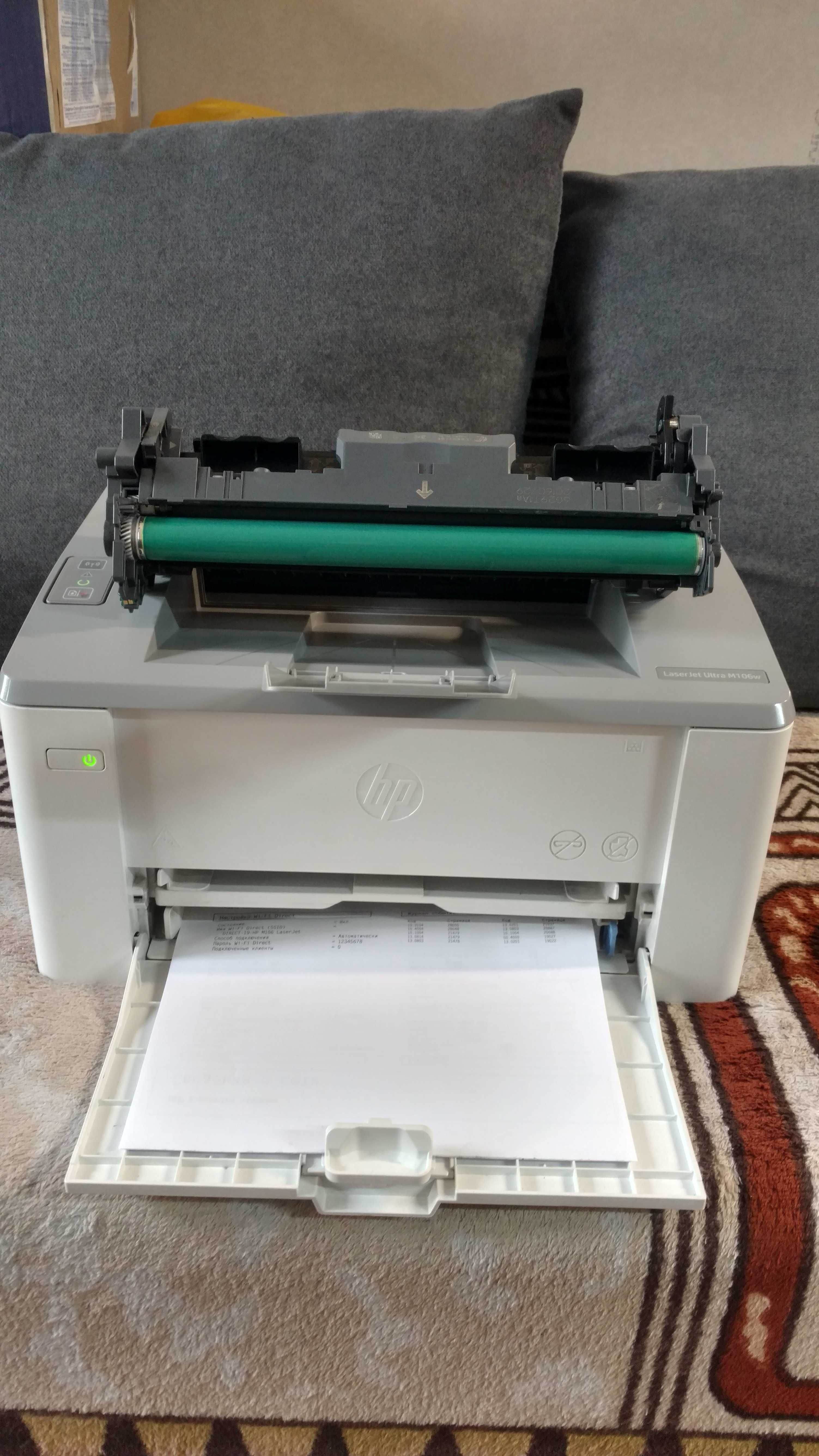 принтер HP laser jet m 106 w з wi-fi лазерний