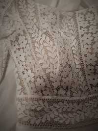 Suknia ślubna, długi koronkowy rękaw, Elizabeth Passion, literaA, boho