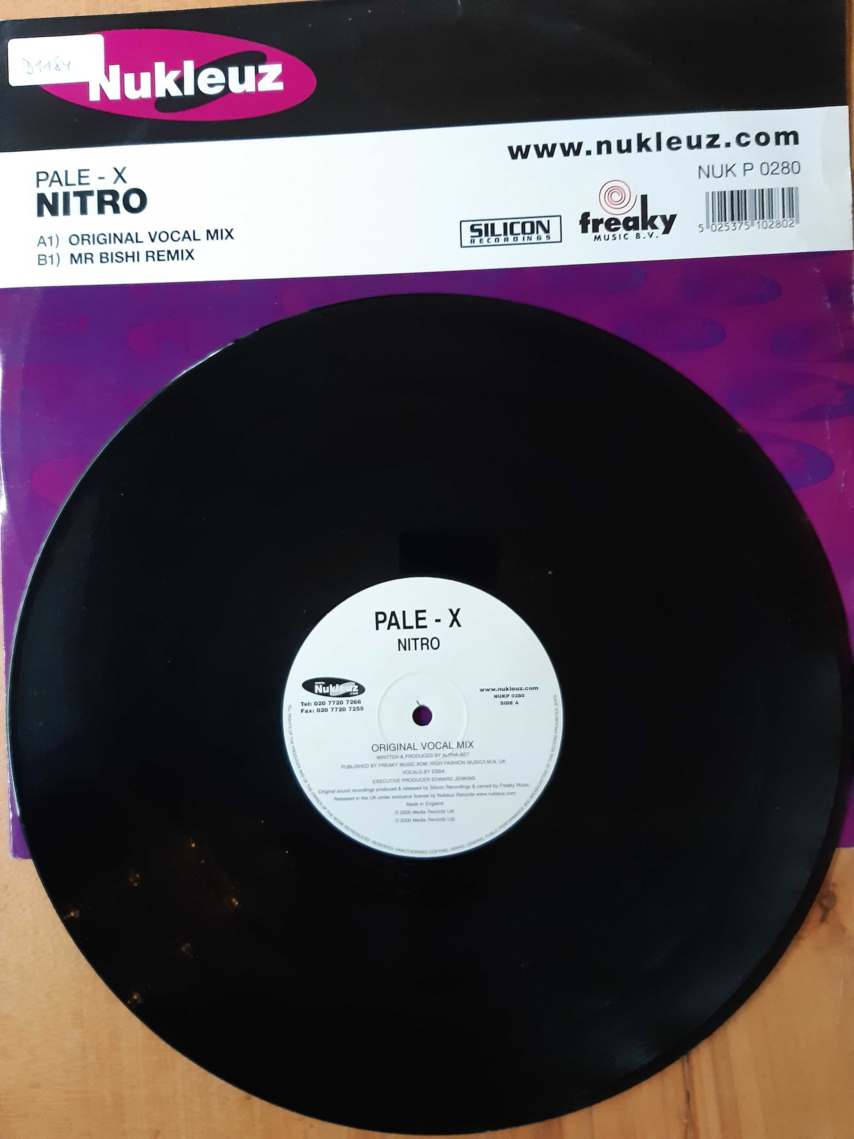 płyta winylowa maxi Pale -X– Nitro Mr Bishi Rmx Hard House Hard Trance