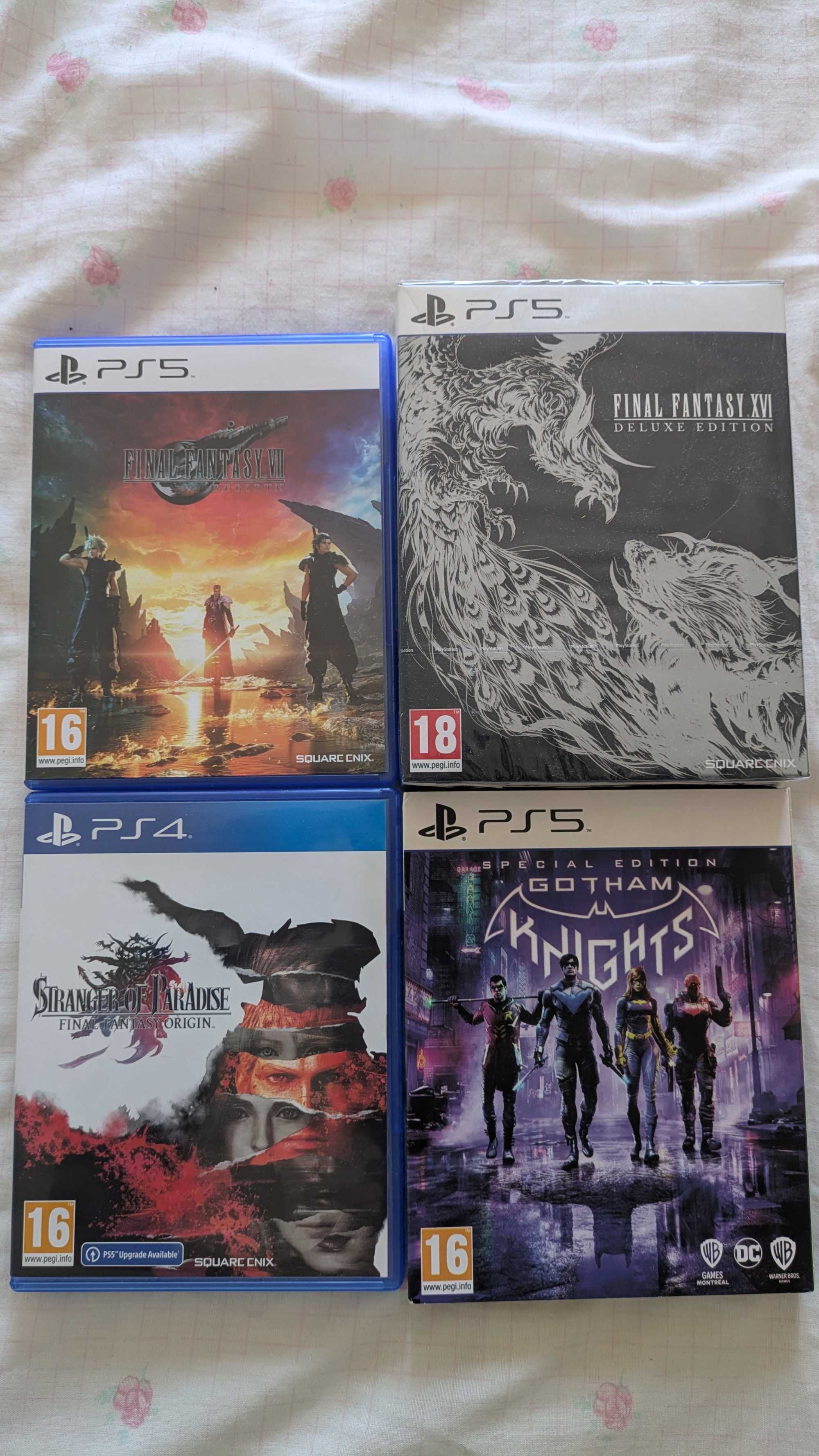 Jogos ps5 final fantasy e gotham