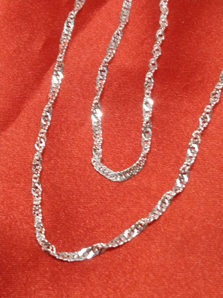 Srebrny łańcuszek, srebro 925, 45cm (209)