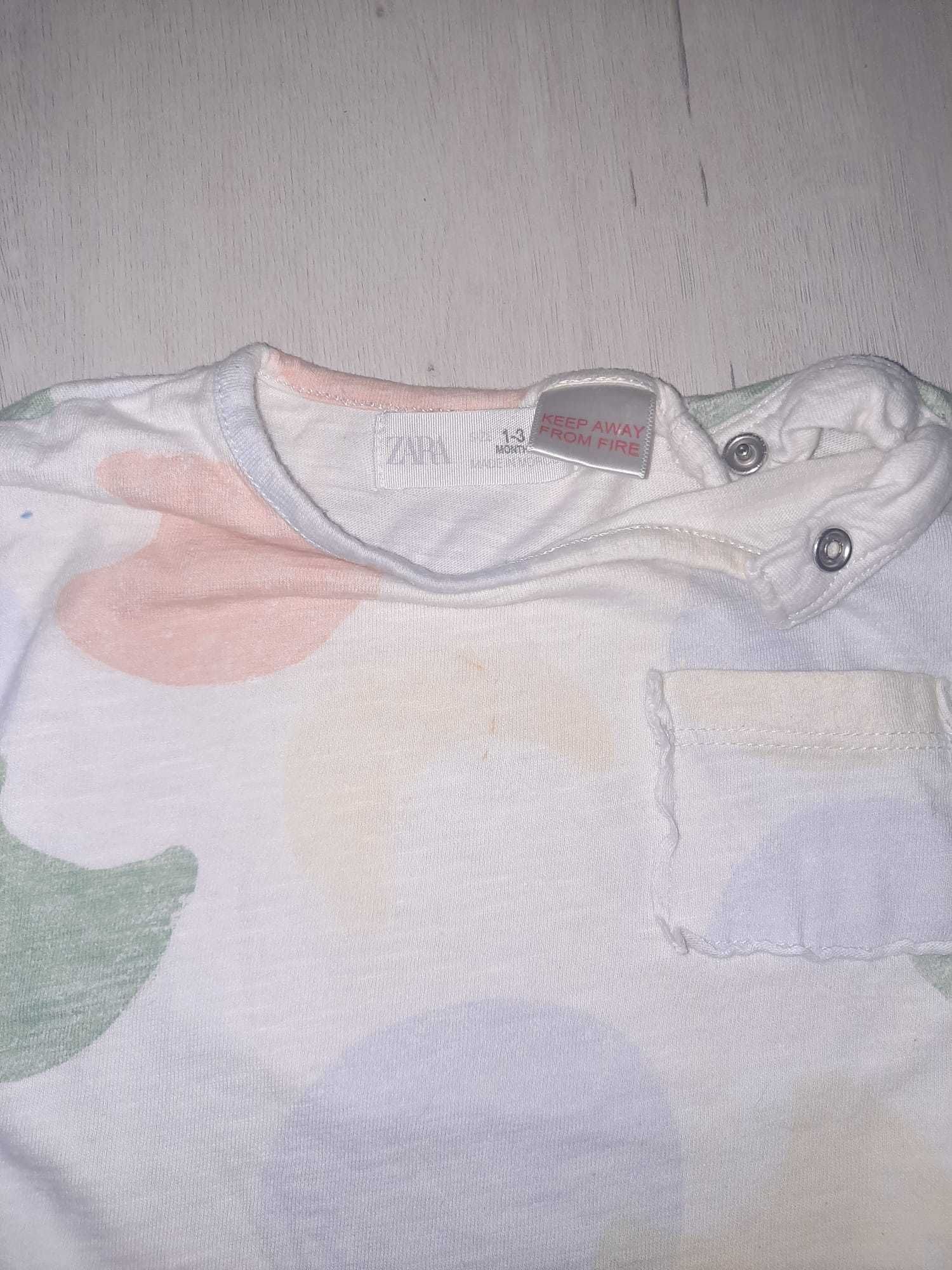 Camisola de verão ZARA para bebé de 1 a 3 meses