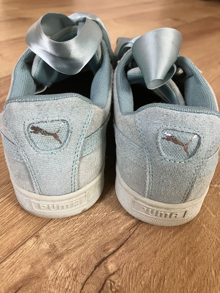 Buty puma suede 38 miętowe