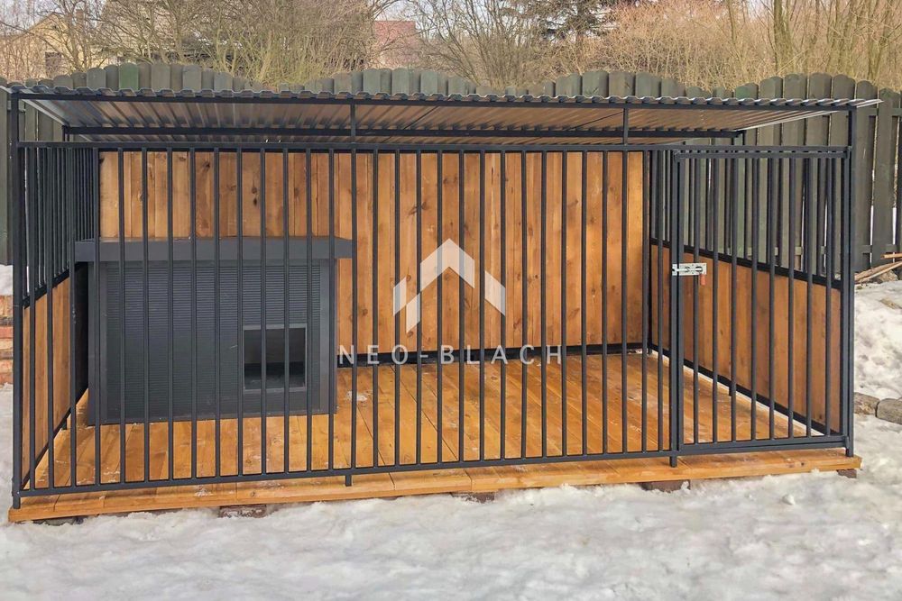 Kojec dla psów 4x2m - Drewniana podłoga - kojec premium NB168 OLX