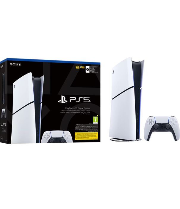 PlayStation 5 Slim Digital Edition (PS5) 1TB, D-Chassis, White