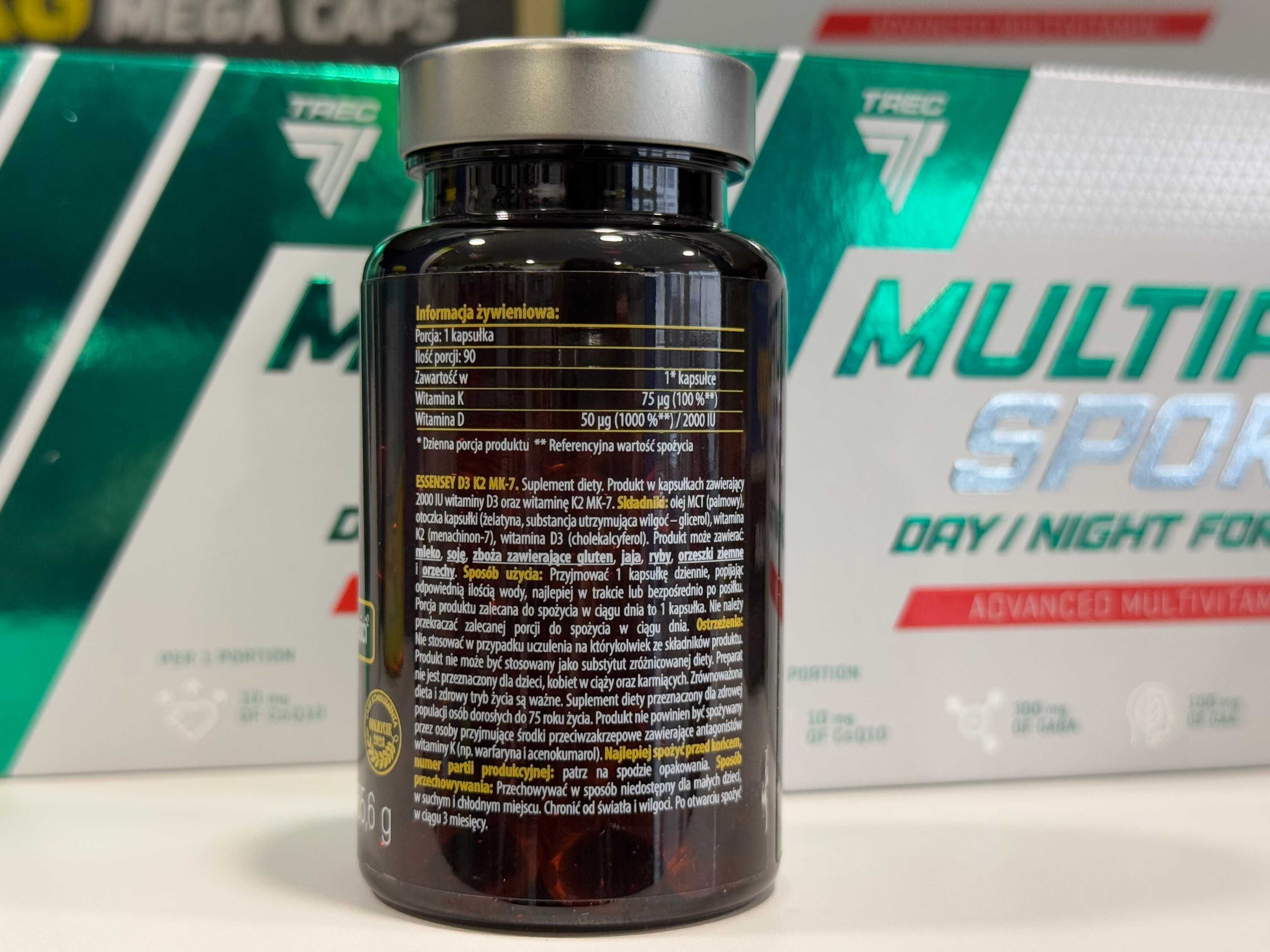Essensey Witamina D3 K2 MK-7 - 90 kapsułek