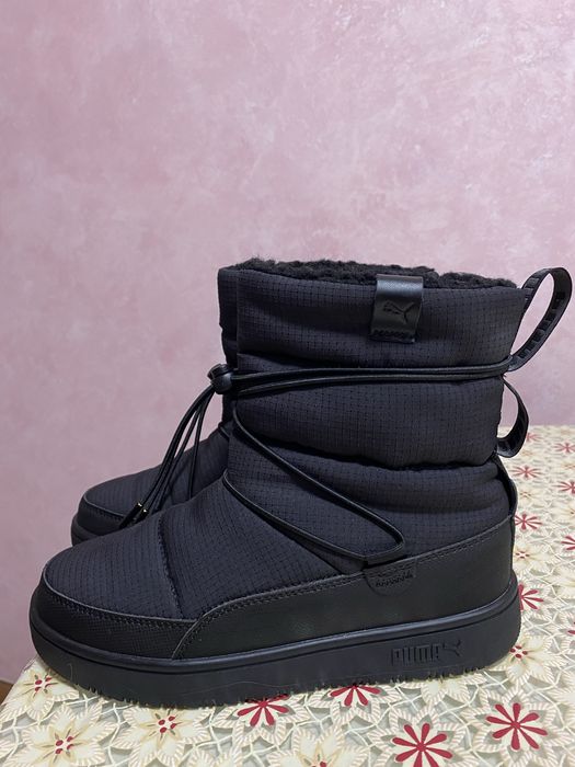 Черевики Puma,22 см.чорні,жіночі/дитячі,стан ідеальний,35.5 розмір