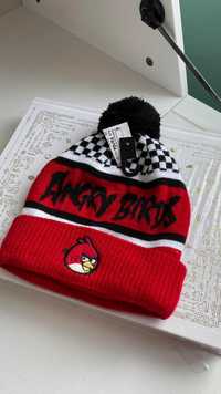 H&M Angry Birds czapka zimowa z pomponem 92/104