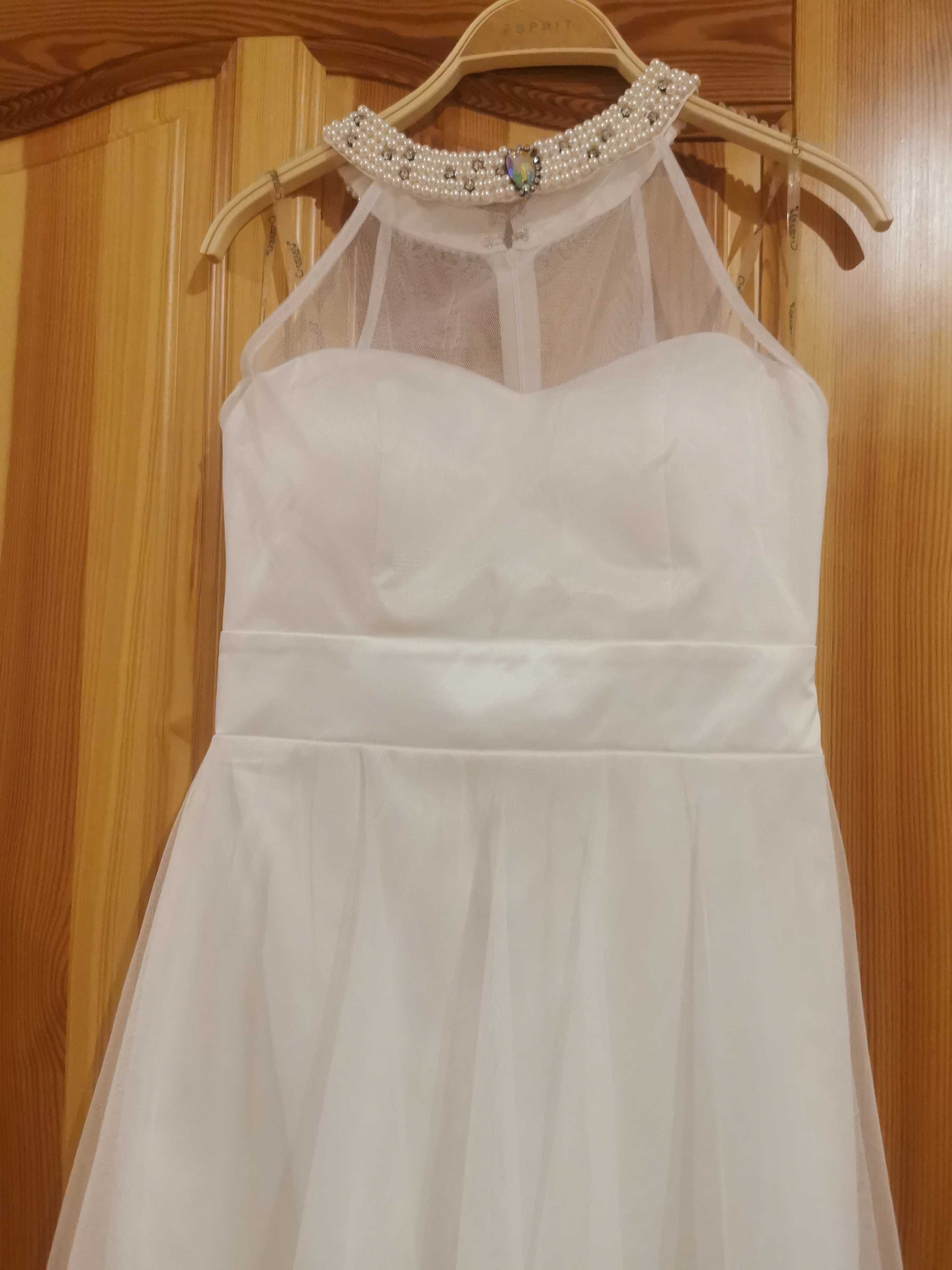 Sukienka biała wesele chrzest komunia .. MEGA PROMOCJA