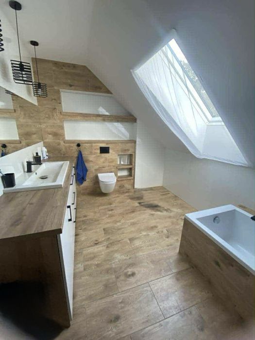 Bliźniak 117 m z działką 550 m, garażem 2 stanowiskowym i klimatyzacją