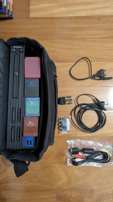 PlayStation 2 (Fat) with 3 Controllers, 3 Memory Cards, and Multitap64551107178242122