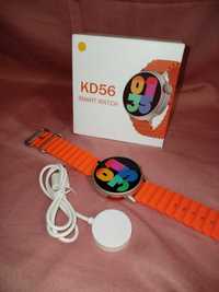 Смарт часы KD56 9 серии Круглые Оранжевые