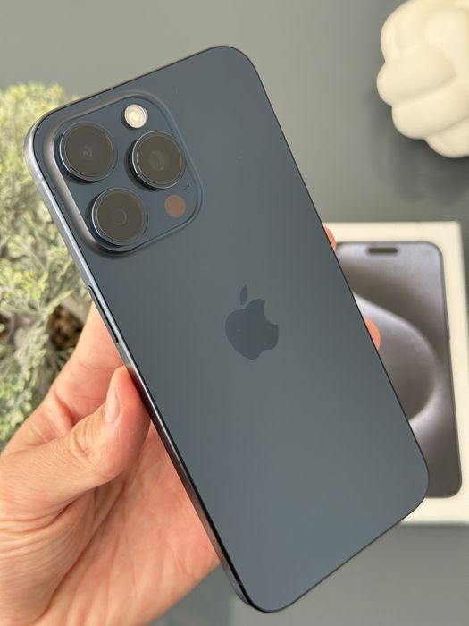 iPhone 15 Pro Max 512gb Blue Neverlock Айфон АКБ 87% Обмін