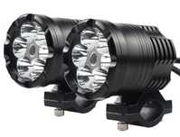 Halogeny Motocyklowe LED Aluminiowe 2x36W LED High Power Cree