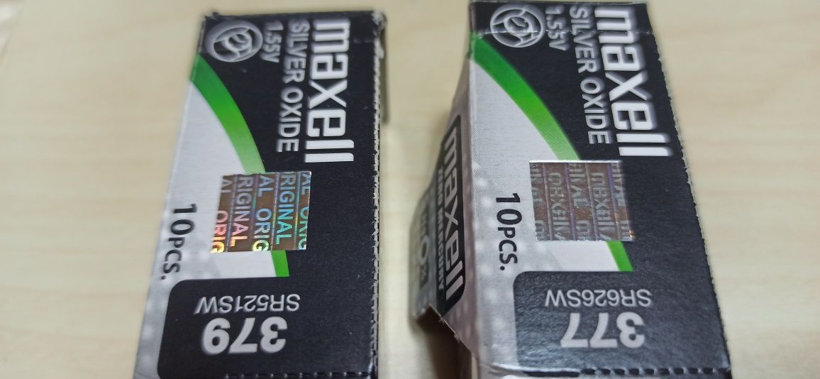 Bateria Maxwell Silver Oxide 1,55V 377 SR626SW lub 379 SR521SW